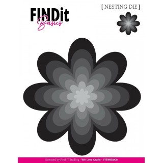(FITBND008)Find It Basics - Nesting Dies - Petal Flower
