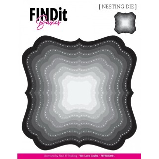 (FITBND011)Find It Basics - Nesting Dies - Deco Squares