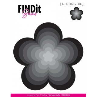 (FITBND016)Find It Basics - Nesting Dies - Bloom Flower
