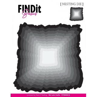 (FITBND018)Find It Basics - Nesting Dies - Rough Edge Square