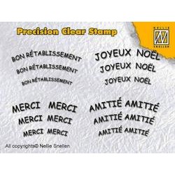 (APST011)Precision Clear Stamp French texts 1