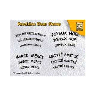 (APST011)Precision Clear Stamp French texts 1