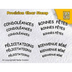 (APST012)Precision Clear Stamp French texts 2