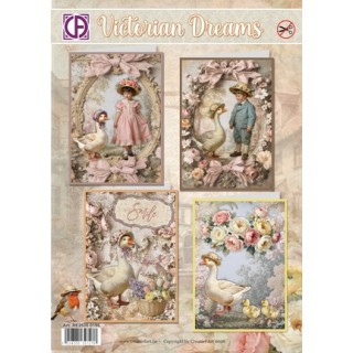 (RE2530-0196)3D Creative CutOuts Victorian Dreams