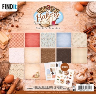 (BBPP10039)Paperpack - Berries Beauties - Homestead Bakery 20 x 20 cm