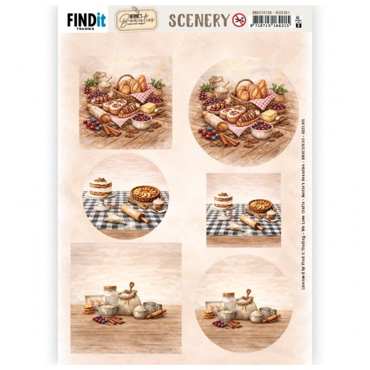 (BBSC10130)Scenery Push out - Berries Beauties - Homestead Bakery