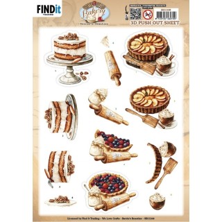 (SB11108)3D Pushout Sheet - Berries Beauties - Homestead Bakery - Pie Bliss