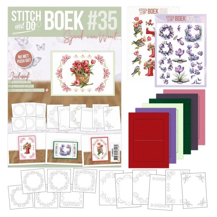 (STDOBB035)Stitch & Do boek A6 - 35 Springtime