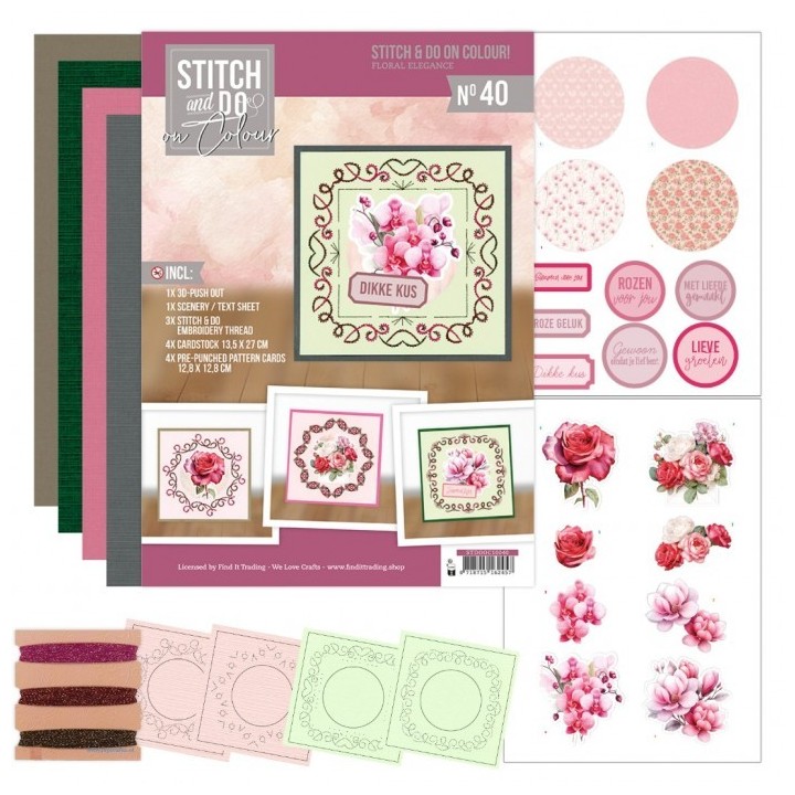 (STDOOC10040)Stitch and do on Colour 40 - Floral Elegance