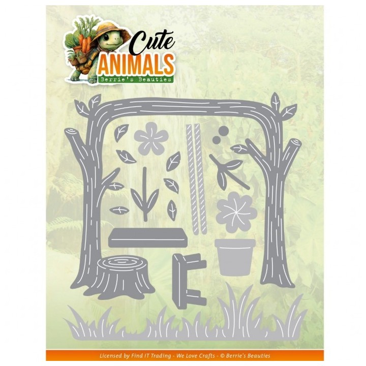 (BBD10101)Dies - Berries Beauties - Cute Animals - Park Scene