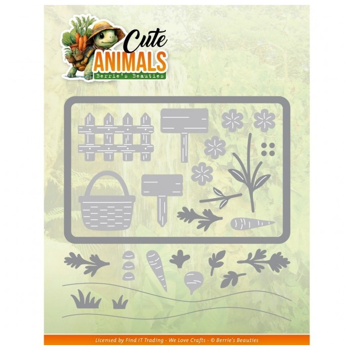 (BBD10102)Dies - Berries Beauties - Cute Animals - Garden Scene