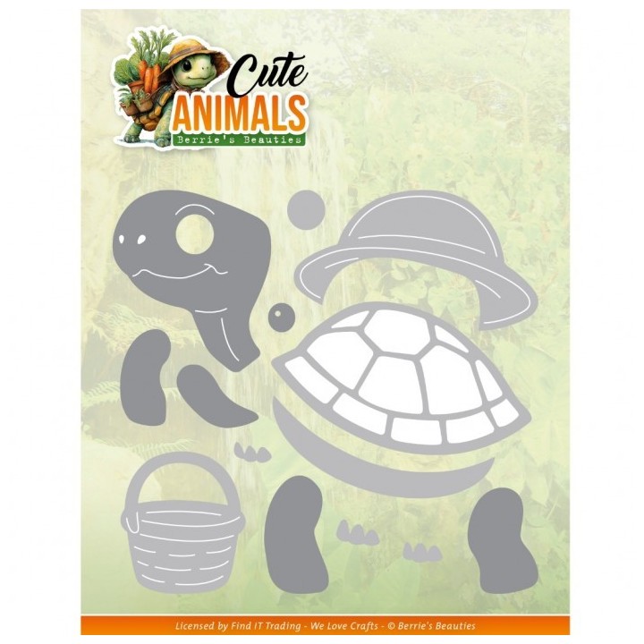 (BBD10104)Dies - Berries Beauties - Cute Animals - Turtle
