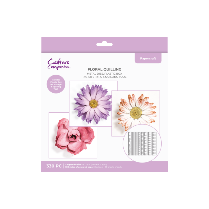 (CC-KIT-FLQU)Crafter's Companion Floral Quilling Kit
