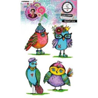 (ABM-26-STAMP938)Studio light Stamp Marlene's Birds Art by Marlene n° 938