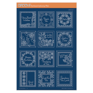 (GRO-FL-42636-16)Groovi plate A4 - Say It With Flowers Sampler