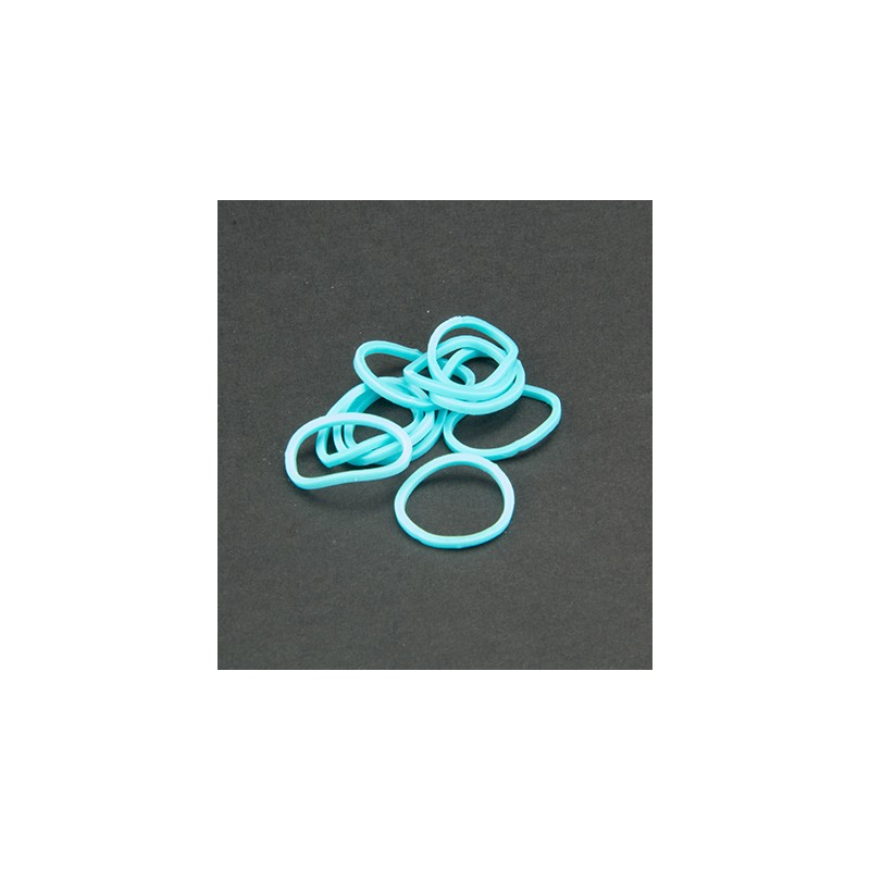 (6200/0806)Band-it - sachet élastiques 600 pièces turquoise