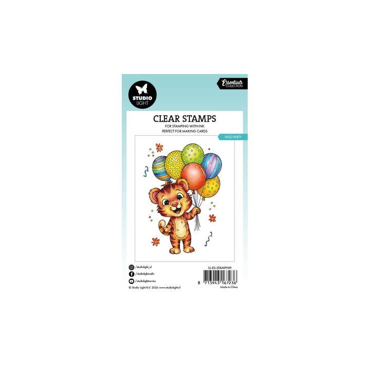 (SL-ES-STAMP949)Studio light Stamp Wild Party, Tiger Essentials n° 949