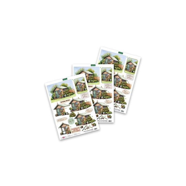 (11-DCD749)Katy Sue Designs  3D Die-Cut Garden Room Retreat (3pcs)