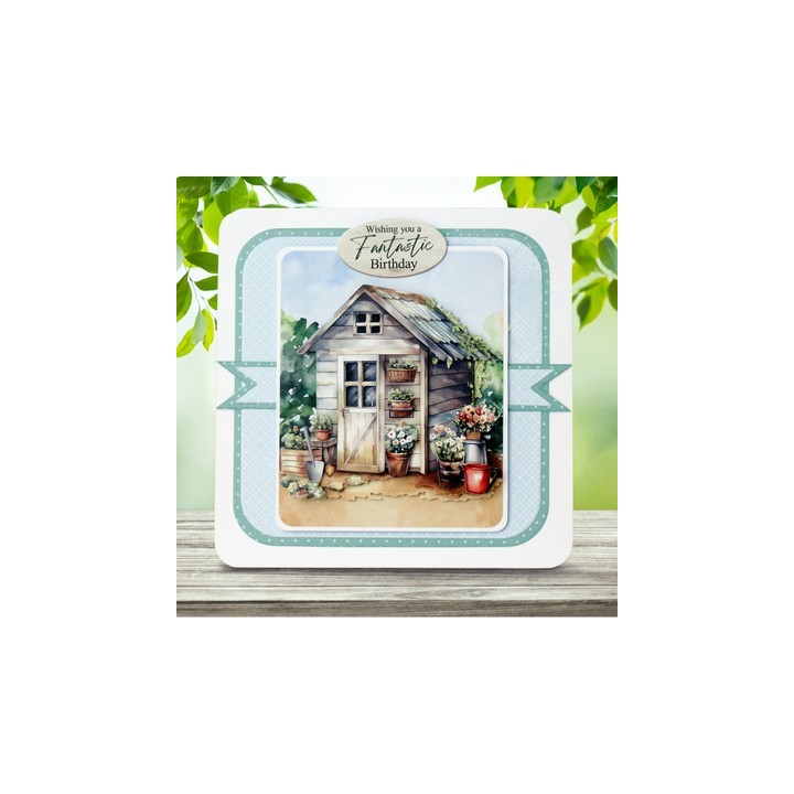 (11-DCD748)Katy Sue Designs  3D Die-Cut Summer Shed (3pcs)