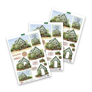 (11-DCD746)Katy Sue Designs  3D Die-Cut Summer Greenhouse