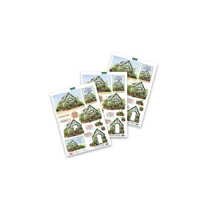 (11-DCD746)Katy Sue Designs  3D Die-Cut Summer Greenhouse