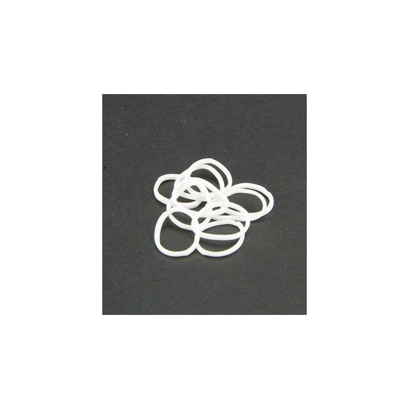 (6200/0810)Band It 600 rubberbands white