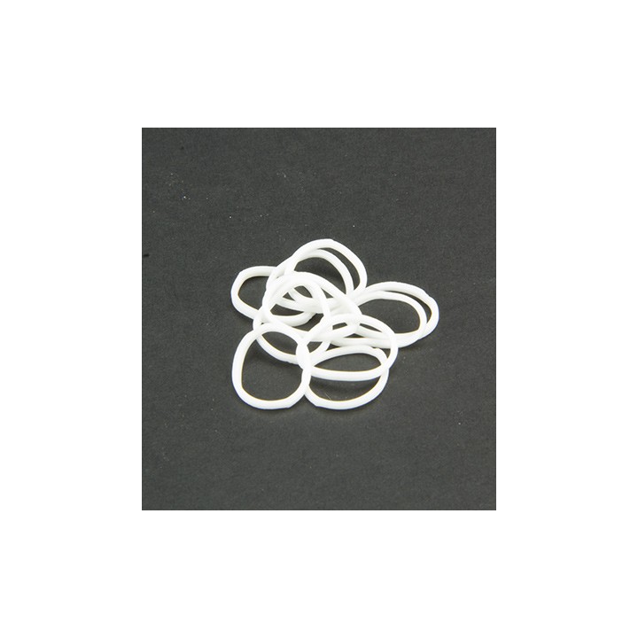 (6200/0810)Band It 600 rubberbands white