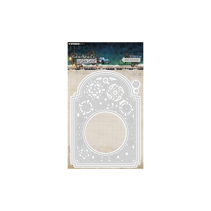 (SL-GW-CD1105)Studio Light Cutting Die Gear card shape Gearhead's Workshop nr. 1105