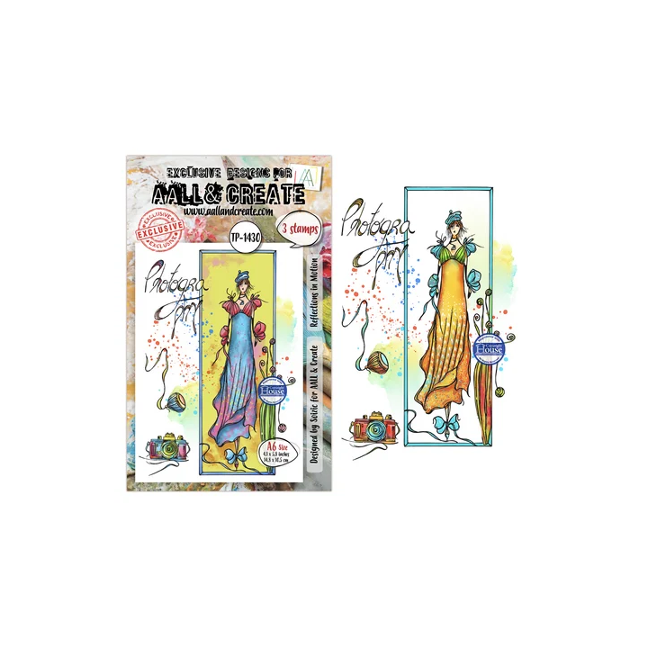 (AALL-TP-1430)Through the Lens A6 Stamp Sets Reflections in Motion by Soizic