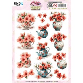 (SB11114)3D Pushout Sheet - Berries Beauties - Blooming Harmony - Blooming Elegance