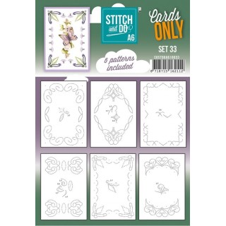 (COSTDOA610033)Stitch and Do - Cards Only A6 - Set 33