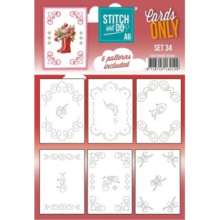 (COSTDOA610034)Stitch and Do - Cards Only A6 - Set 34