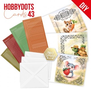 (DODOPP043)Hobbydots Cards 43 - Cute Garden Friends