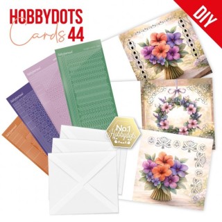 (DODOPP044)Hobbydots Cards 44 - Sunny Garden Florals