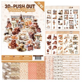 (3DPO10062)3D Push-Out Book 62 - Delicious Moments