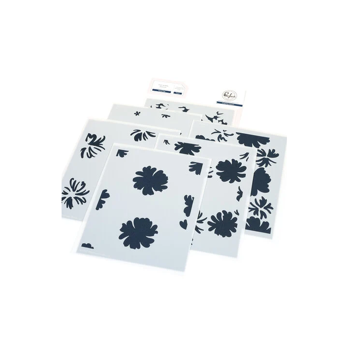 (309125)Pinkfresh Artful Foundations Stencil Petal Pop