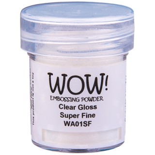 (WA01SF)WOW Embossing Powder Clear Gloss super fine 15ml