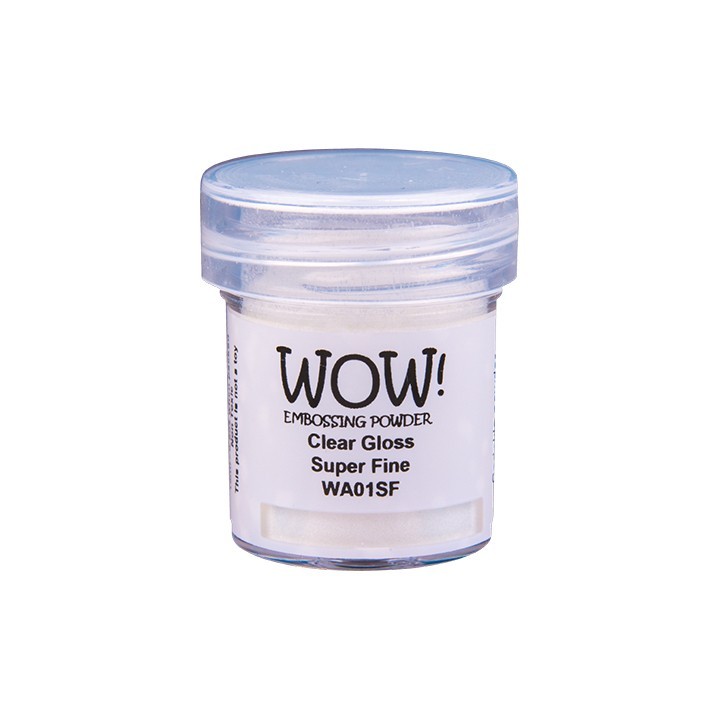 (WA01SF)WOW Embossing Powder Clear Gloss super fine 15ml