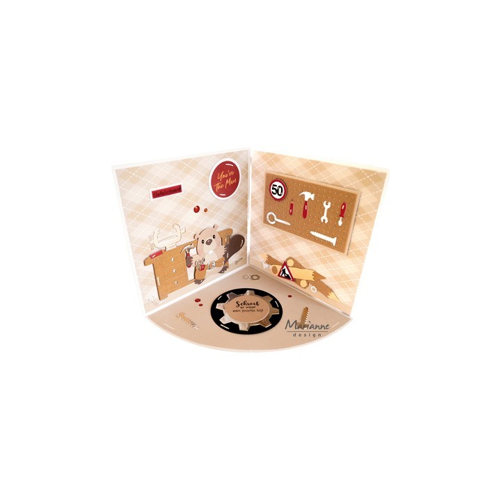 (CR1736)Craftables Punch die XL - Nuts & bolts