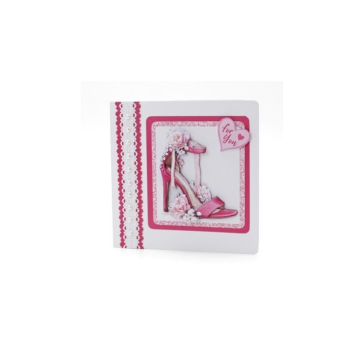 (11-DCD752)Katy Sue Designs  3D pre-decoupe - Stilettos in Bloom
