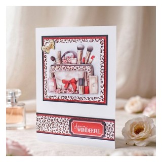 (11-DCD753)Katy Sue Designs  3D pre-decoupe - Scarlet Chic