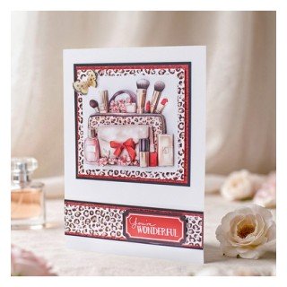 (11-DCD753)Katy Sue Designs  3D pre-decoupe - Scarlet Chic