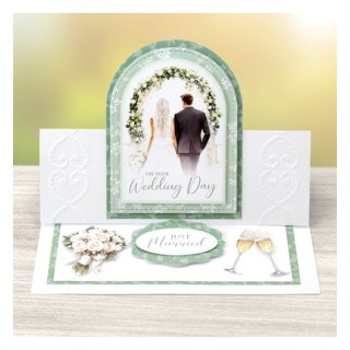 (11-DCD754)Katy Sue Designs  3D pre-decoupe - Bride & Groom