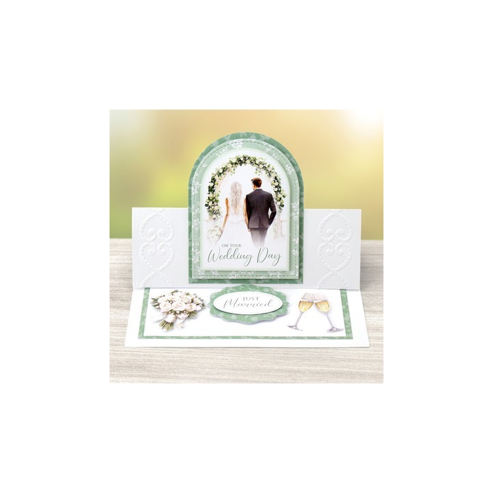 (11-DCD754)Katy Sue Designs  3D pre-decoupe - Bride & Groom