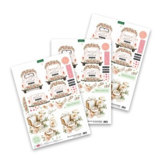 (11-DCD755)Katy Sue Designs  3D pre-decoupe - Just Married