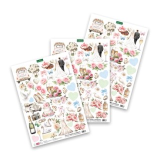 (12-DCE022WD)Katy Sue Designs Embellissements de mariage - Forever & Always