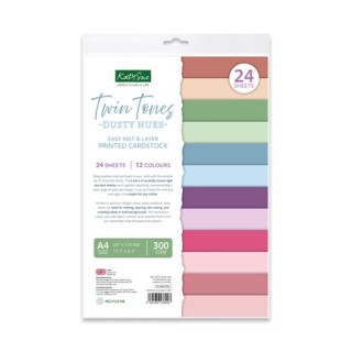 (03-10075TTD)Katy Sue Designs Cardstock imprime mat et superposition - Twin Tones: Dusty Hues