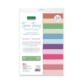 (03-10075TTD)Katy Sue Designs Cardstock imprime mat et superposition - Twin Tones: Dusty Hues