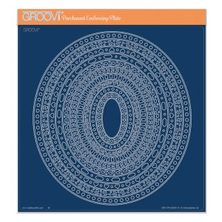 (GRO-PA-42650-15)Groovi Plate A4 Nested Ovals Doodle Frame-Its Frames