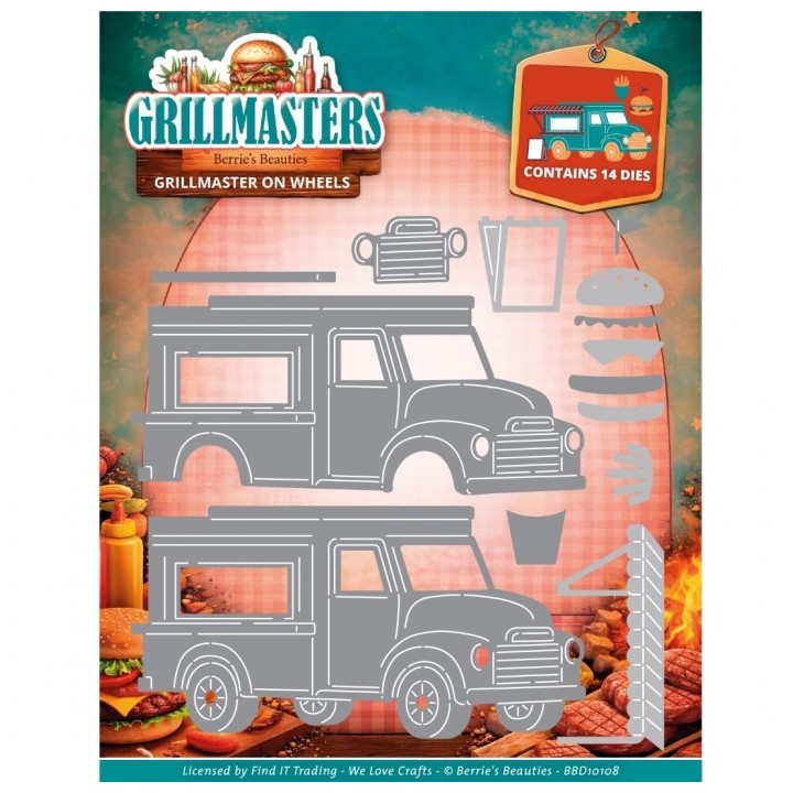 (BBD10108)Dies - Berries Beauties - Grillmasters - Grillmaster on Wheels